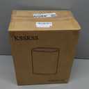 KSSKSS 1.8 Gallons Small White Bathroom Trash Can with Lid, Slim Bathroom Garbage Bin, Removable Liner Bucket, Dog Proof Trash Can with Pop-Up Lid for Bedroom,Toilet