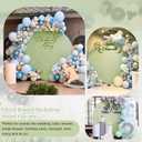 7.2FT Round Wedding Arch Cover for 7.2FT Circle Arch Stand, Thick Polyester Fabric Adjustable Circle Arch Backdrop Cover for Wedding Birthday Party Baby Shower Photography DecorationSage Green