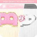 2Pcs Makeup Bag for Girls Gifts, Travel Toiletry Bag for Women, Corduroy Make Up Cosmetic Pouch Cute Preppy Stuff Bags for Teen, Birthday Graduation Gifts (HAIR & FACE)