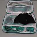 Medi Grade Cooling Ice Face Mask and Cooling Eye Mask for Puffy Eyes & Migraine Relief - Self Care Face Ice Pack with ChillGel Face Ice Mask Technology - Cooling Face Mask, Eye Pads and Bag (Green)