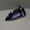 Hamilton Beach Steam Iron for Clothes & Garment Steamer with Smooth Press Stainless Steel Soleplate, 1200 Watts, 8 Retractable Cord, Black (14214)