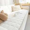 ZQFFB Pet Couch Cover Dogs Washable Non-Slip Couch Protector Pet Friendly Dog Mat for Couches and Sofas (27.6x59.06, White)