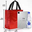 KeerxunBag 12pcs Reusable Gift BagsIncludes Tissue Paper Gift bag with handle Birthdays Parties Holidays Weddings Medium 10x4x8in red Gift Bags