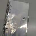 Clear Sticker Organizer Storage Binder for Kpop Deco Stickers A6 Sticker Book Collecting Album for Planner Scrapbook and Journal Stickers Displaying Double-sided 50 Pocket