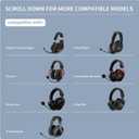 2 x Replacement Cooling-Gel Ear Pads for HyperX Cloud 1/2Alpha,Alpha S/Cloud Flight/Flight S/StingerStinger SStinger core/High-Density, Shock-Absorbing Foam,Ice Silk Fabric (Black)