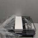 Kitsure Extendable Dish Drying Rack, Large Drying Dish Rack with Cutlery & Cup Holders, Multifunctional Dish Racks for Counter with Drainage, 18.2"-25.7" L x 12.9" W, Grey (Gray)