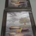 DECANIT 3.5x5 Picture Frames Rustic Distressed Brown Wood Pattern High Definition Glass for Table Top Display and Wall Mounting Photo FramePack of 4