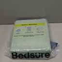 Bedsure GentleSoft 100% Cotton Blanket Queen Size for Bed - Breathable and Lightweight, Soft Cozy Textured Herringbone Woven Blanket for Summer, Sage Green, 90x90 inches