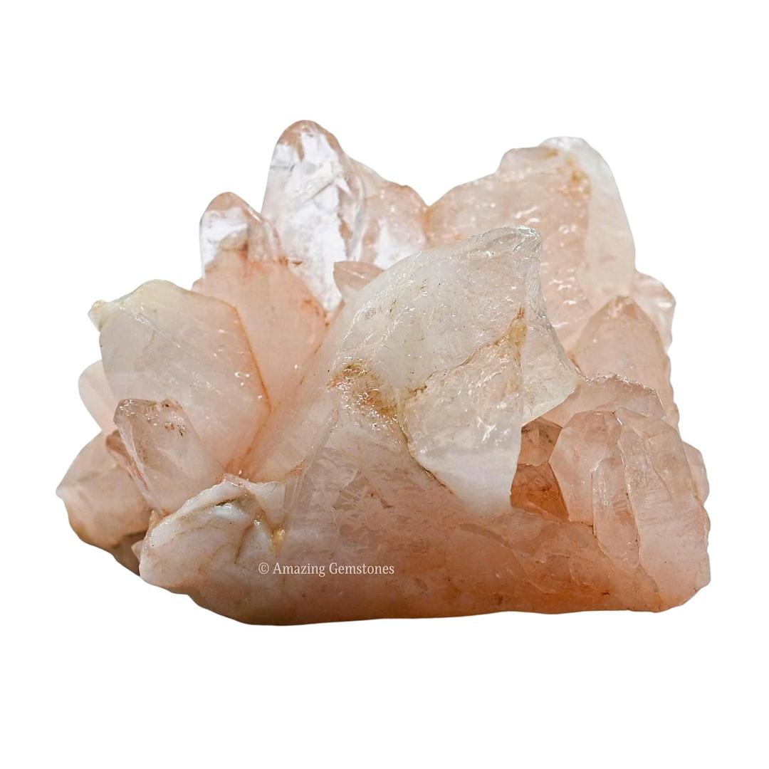 Amazing Gemstone Natural Clear Quartz Crystal Cluster - Authentic Raw Crystals Specimen for Healing, Meditation, and Home Decor - Genuine Crystal Cluster (100 to 200 Gram)