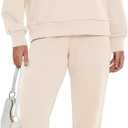 ANRABESS Womens 2 Piece Outfits Sweatsuits Oversized Zip Up Sweatshirt Jogger Sweatpants Tracksuit Sweat Lounge Matching Set XL