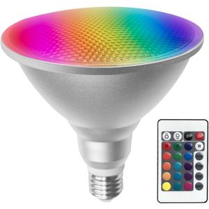 PAR38 LED Light Bulb for Christmas Valentine's Party Decoration,30W RGB+Warm White LED Flood Light,Dimmable Color Changing Bulbs with Remote, Waterproof Lighting for Garden Home Party Decor