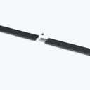 FREDBECK Sliding Barn Door Track Connector Black