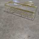 Moforoco 3-Pack Shower Caddy Basket Shelf with Soap Holder, No Drilling Traceless Adhesive Shower Wall Shelves, Rustproof Gold Bathroom Shower Storage Organizer