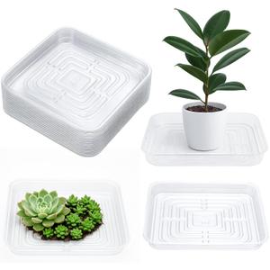 30 Pack Plant Saucers for Indoors 5, 7, 9, 11, 13 Inches Plant Trays for Pots Plastic