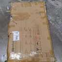 SpaceAid Washer Dryer Countertop with 2-Tier Shelf, Wood Topper with Edge, 54" Width x 27.5" Depth Cover Organizer Guard for Washer and Dryer Counter Laundry Hamper Storage (Black Marble)