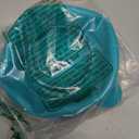 The Original Mindful Design Collapsible Microwave Popcorn Popper - Silicone Bowl, BPA-Free & Dishwasher Safe (Cyan)