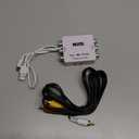 Risingsaplings NTSC to PAL Converter Kit - Bi-Directional TV System Adapter with Two RCA Cables for TV, DVD Player, PS2 PS3 Xbox Game Consoles