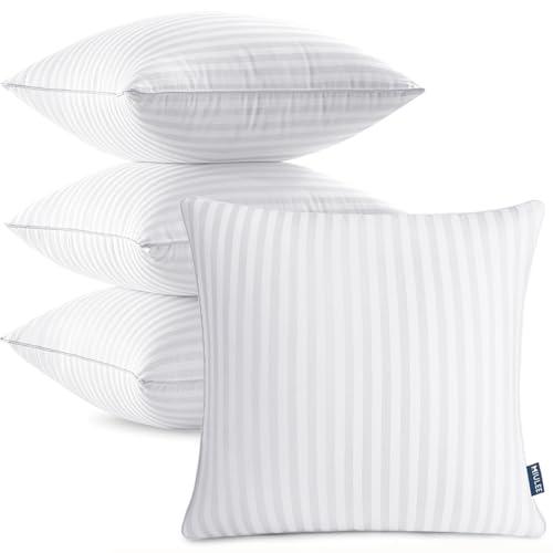 MIULEE 26x26 Euro Pillow Inserts, Firm and Fluffy Decorative Throw Pillows for Couch Sofa Bed, Down Alternative with 100% Cotton Cover Pack of 3 MIULEE 26x26 Euro Pillow Inserts, Firm and Fluffy Decorative Throw Pillows for Couch Sofa Bed, Down Alternative with 100% Cotton Cover Pack of 3
