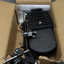 Wheelchair elevating Leg Rests, with Padded Calf pad, Composite Footplates, Compatible with Reclining and Standard Wheelchair, Transport Chair. Universal Replacement Parts, (1 Pair)