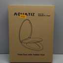 Aquatiz Elongated Toilet Seat with Built-in Toddler Seat, Soft Close Kids Toilet Seat Attachment, Ideal for Potty Training 