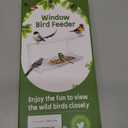 SUNALLY Window Bird Feeder for Outdoors, Clear Bird Feeders Window Mounted with Strong Suction Cups, Transparent Birds House Outside Wild Watching for Garden, Yard, Elderly Kids Viewing