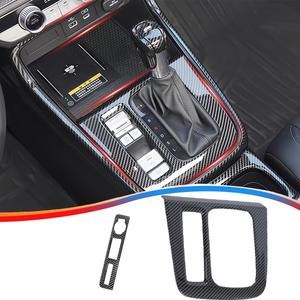 MUXEE for Honda CRV CR-V 2023 2024 2025 2026 -Car Center Console Frame Cover ABS Gear Shift Panel Frame Carbon Fiber Sport Interior Accessories
