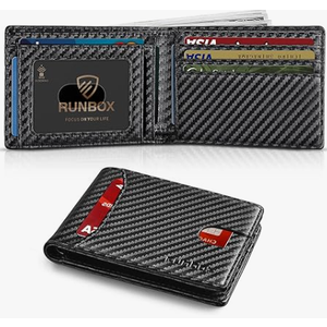 Wallet for Men Slim 11 Credit Card Holder Slots Leather RFID Blocking Small Thin Men's Wallet Bifold Minimalist Front Pocket Large Capacity Gift Box