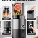 Juicer Machines, Cold Press Juicer with 6" Extra Wide Chute, 90oz Capacity, Powerful AC Brushless Motor, High Juice Yield, Quiet Low db, BPA-Free Juicer Press For Whole Vegetables & Fruits