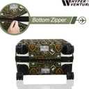 HYPER VENTURE Washable Luggage Cover - Fashion Suitcase Protector Fits 27-30 Inch Luggage (Wilderness Mark, L)