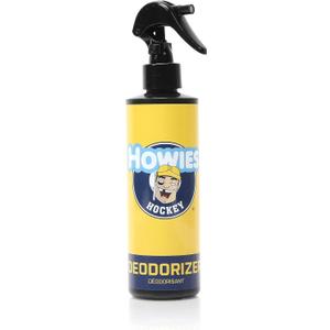 Howies Hockey Equipment Deodorizer Spray  Odor Eliminator & Gear Freshener  8 oz  Anti-Odor Spray for Bag, Helmet, Pads, Gloves, Skates, Gym, and Sports Equipment