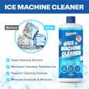 Sylvan Ice Machine Cleaner and Descaler | 2x 16 oz (8 uses) | Free Cloth | Made in USA | Nickel Safe Ice Maker Cleaner and Descaler | Universal Compatibility for Commercial & Residential Ice Makers