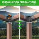 Pergola Brackets - Heavy Duty Pergola Kit(Q235 Steel Anti-Corrosion, 3.6"x3.6" Fit) - 4x4 Brackets kit for DIY Garden, Patio, Gazebo - Weatherproof for 4x4 Wood Beams (4-Pack)