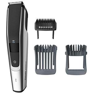 Norelco Philips Beard Trimmer and Hair Clipper Series 5500, Electric, Cordless, one Pass Beard Trimmer and Hair Clipper with Washable Feature for Easy Clean - No Blade Oil Needed - BT5511/49