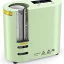 GO2CRAFT Auto Seamless Tumbler Heat Press Machine for Full Print, Automatic Rotation Advanced Cup Heat Press with Fast & Even Heating, 4 Memory Modes for 11-30oz Tumblers, Mug, Glasses(Green)