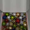 60 Pack Christmas Balls Ornaments,Colorful with Red/Green/Blue/Silver/Gold Shatterproof Shiny and Polshed Glossy Christmas Tree Ball for Xmas Tree,Holiday and Wedding Party Decorations,1.57"(40mm)