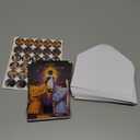 TICIAGA African American Religious Christmas Greeting Card - 50 Set Black Nativity Christmas Greeting Card With Envelope And Sticker, Nativity Blessing Postcard Exchange Gift For Xmas Winter New Year