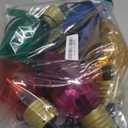 Jumbo C9 Christmas Pathway Lights Outdoor - 8.5 Feet 5 LED C9 Walkway Light, C7 Light Covered Jumbo Multicolor Bulb Christmas Lights Outdoor Decorations for Lawn Holiday Outside Yard Garden (1 Pack)