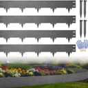 13FT Metal Landscape Edging, 4-Pack 40" Lx6.5 H Corten Steel Border
