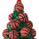 Christmas Basketball Ornaments 4 Inch Resin Sports Ball Ornaments 2025 Christmas Tree Decoration for Xmas Holiday Party Favor Decoration Basketball Sports Coach Lover Fan Players Gift