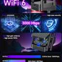 2026 WiFi 6 Extender Signal Booster, Longest Range up to 19980 sq.ft for Home, AX3000 Dual Band WiFi Repeater, Wireless Internet Extender with Gigabit Ethernet Port, 10X Faster Access Point, Onemesh