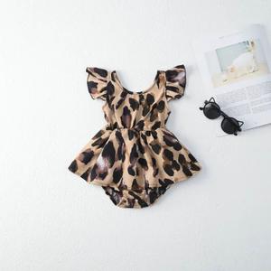 Awibmk Baby Girl Bodysuit Soft Jumpsuit Ruffle Sleeve Bodysuit Dress Cool Romper for Infant 6-9