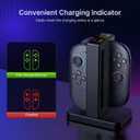 NexiGo Enhanced Controller Charger Compatible with Nintendo Switch 2, Charging Dock for Joy-Pads with Sound Alerts and Charging Indicator, USB Type-C Charging Cable Included