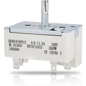 WB24T10025 Range Switch Surface Burner Control Switch, Compatible with GE Electric Range 8 in,Replace for GE for Kenmore for Hotpoint Range Element, Replace for: AP2024072 769692 PS236750