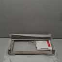 Comfify Rustic Jewelry Organizer  Wall Mounted Jewelry Holder w/Removable Bracelet Rod, Shelf & 16 Hooks  Perfect Earrings, Necklaces & Bracelets Holder  Rustic White