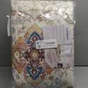 6x9 Area Rugs for Living Room, Bedroom - Machine Washable, Non-Slip Bedside Rug, Large Soft Floor Carpet for Office, Dining Room, Farmhouse and Home Decor, Charm/Beige