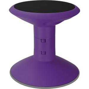 Storex Wiggle Stool  Active Flexible Seating for Classroom and Home Study, Adjustable 12-18 Inch Height, Violet (00307U01C)