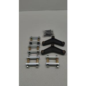 Heavy Duty Greaseable Tandem Trailer Axle Shackle Kit 3.125" Shackles Tandem Axle for Double Eye Springs