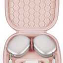 Yinke Smart Case for Apple AirPods Max Supports Sleep Mode, Hard Organizer Portable Carry Travel Cover Storage Bag (Coral Red)