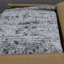 9x12 Area Rugs for Living Room, Non Slip Machine Washable Vintage Rugs, Low Pile Lightweight Large Rug for Bedroom, Dining Room, Home Office Grey