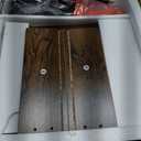 AGDULL Nightstands/Beside Table Set of 2 with Charging Station, End Table with Diamond Handle and Rattan-Style Drawer, Rustic Brown